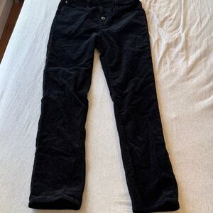 AG Adriano Goldschmied Black Corduroy Pants
